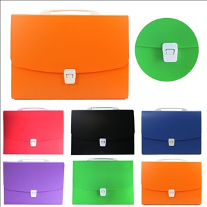 13-Pocket A4 Expanding File Folder with Snap Closure & Handle